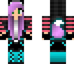 neon wolf girl