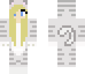 cat onsie with blond hair