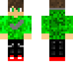 green sweatshirt
