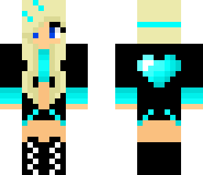 neon turquoise heart gamer