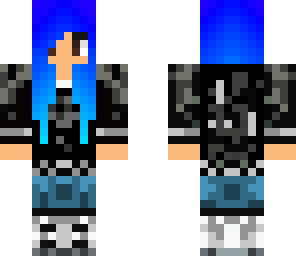 blue haired girl edited