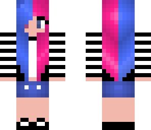 pink and blue girl