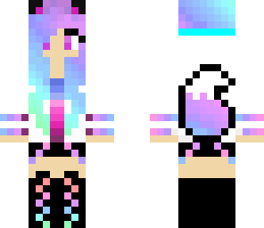 rainbow wolf girl edit 2