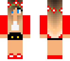 red summer girl