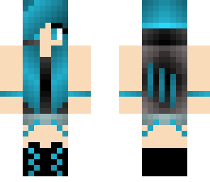 blue skrillex girl