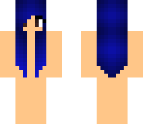 dark blue hair
