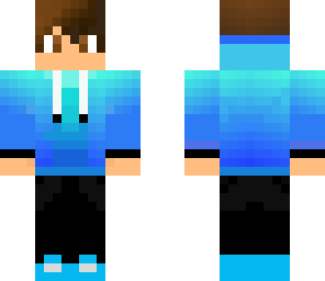 blue hoddie