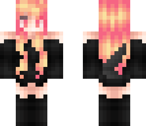 girl with black dress