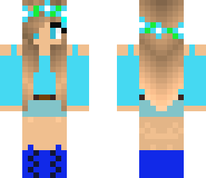 cute blue girl