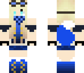 blue steam punk girl
