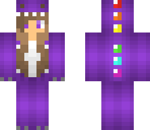dino girl purple