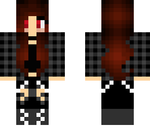 red plaid girl
