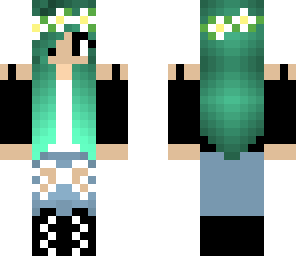 green hair emo girl