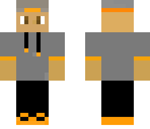 orange hoodie