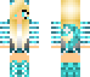 blue kitty girl