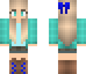 blue girl