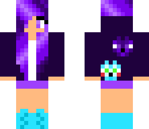 girl purple hair