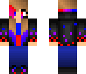 red purple blue
