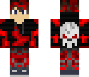 bloody skull hoodie guy