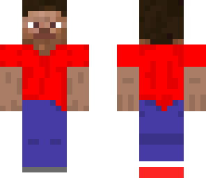 steve in a red shirt