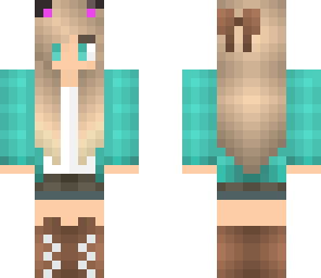 pretty teal girl