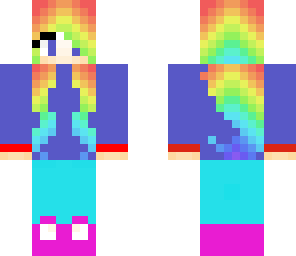 cute rainbow girl