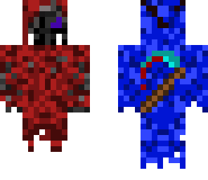 diable bleu et rouge