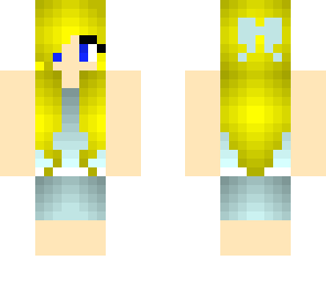 blonde pastel bow girl