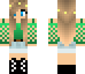green emo chick
