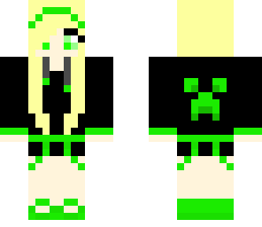 cool green creeper girl
