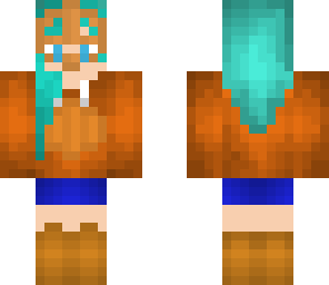 pumpkin girl with mask