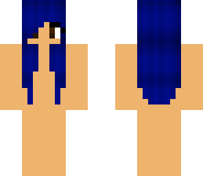 dark blue hair girl base