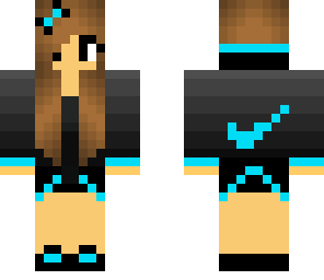 blue nike girl