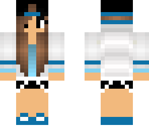 bluish teal tomboy skin