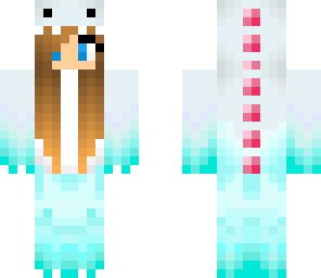 blue dino girl