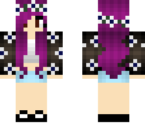 purple hair girll