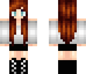 white ombre girl