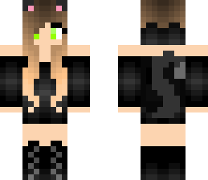 black cat girl