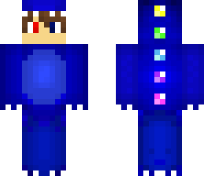 dino boy with glasses blue