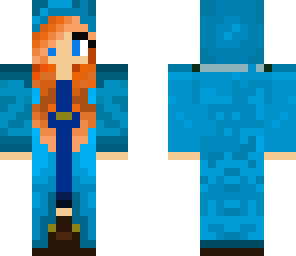 blue princess girl