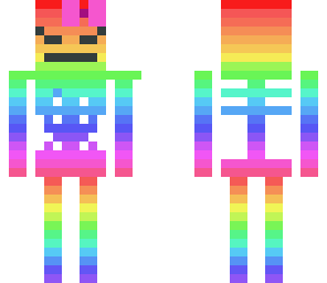cute rainbow skelly
