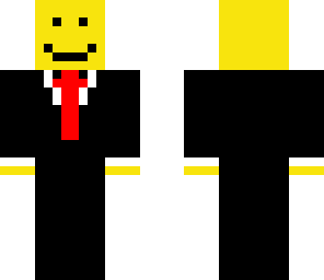 smiley with tie