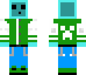 letterman jacket slime guy blue pants