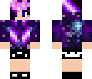 galaxy pink googled wolf girl