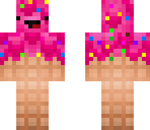 pink icecream with sprinkles