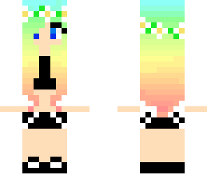 rainbow flower crown