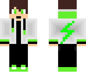 awesome white and green thunderbolt guy