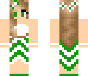 green dress
