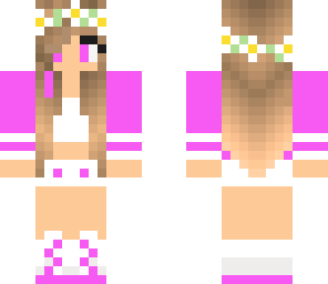 pink flower girl