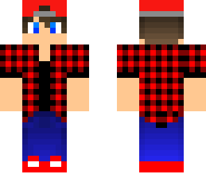 boy in plaid shirt